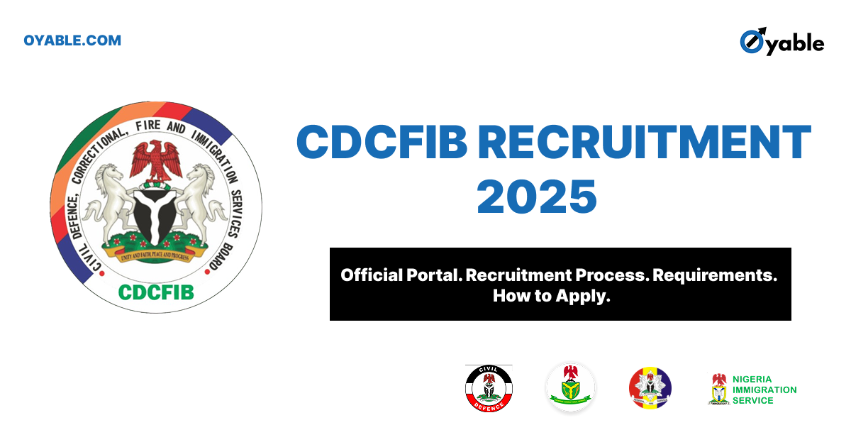Apply to CDCFIB Recruitment 2025  Portal – Closing Date & Requirements